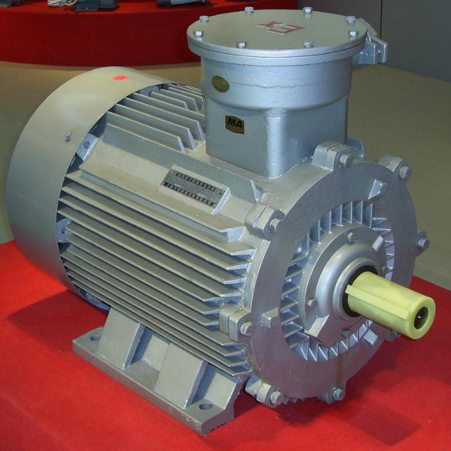 YBE2-180M-4防爆电机45°角实拍